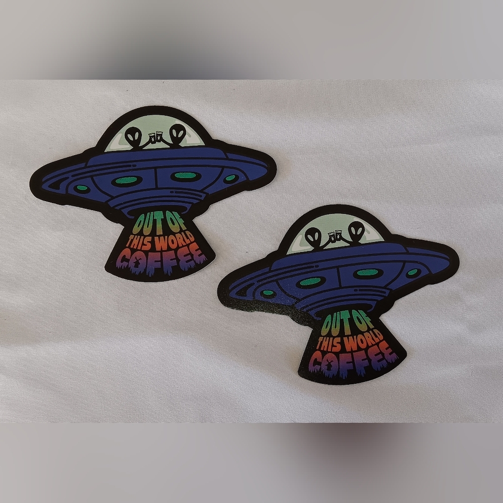 03/05/2035 Dutch Bros "Out Of This Wprld Coffee" UFO Coffee Stickers